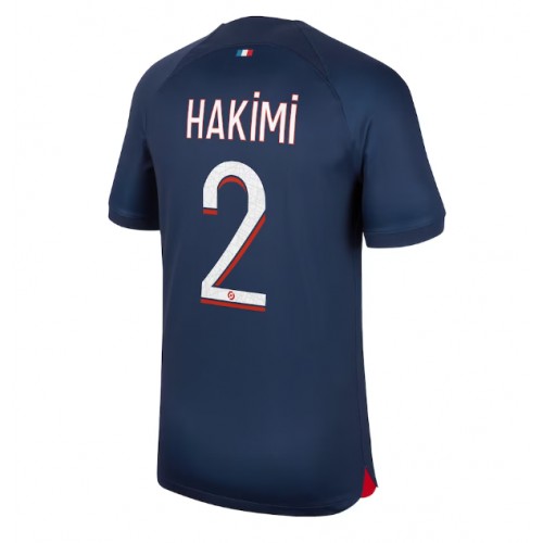 Echipament fotbal Paris Saint-Germain Achraf Hakimi #2 Tricou Acasa 2023-24 maneca scurta